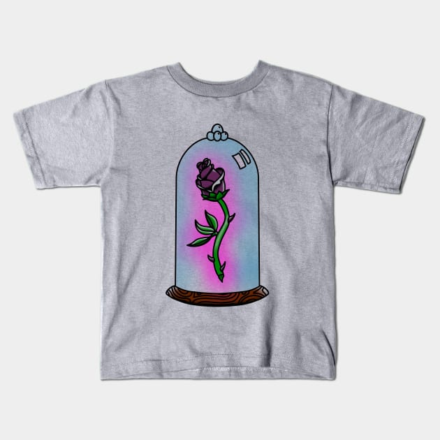 Enchanted rose Kids T-Shirt by Thedruidinks